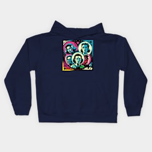 Retro Futurism 1980s Astronauts vs Aliens Kids Hoodie